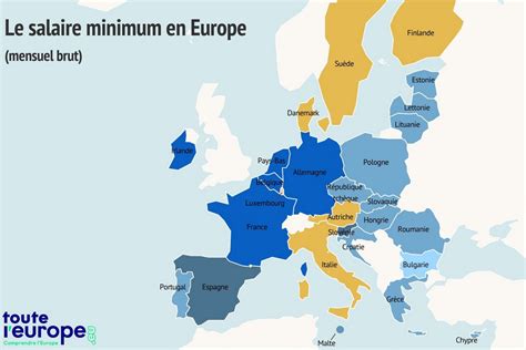 [Carte] Le salaire minimum en Europe .